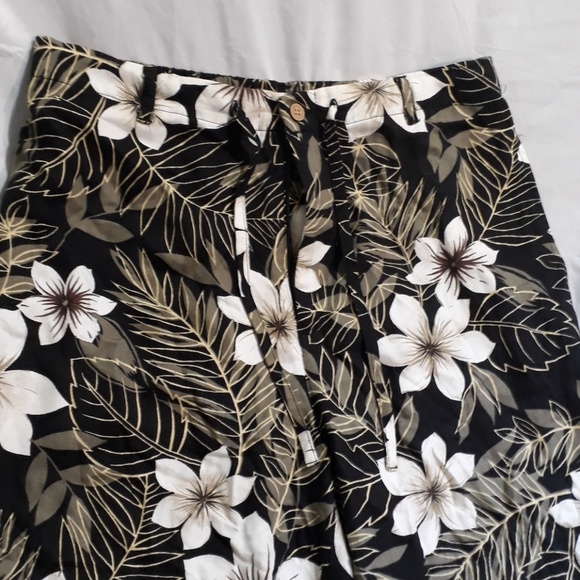 Bahama Beach Womens Floral Rayon Pants Size Medium - Picture 2 of 7